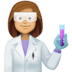 👩🏽‍🔬 woman scientist: medium skin tone display on Facebook